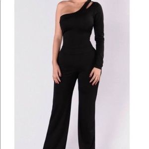 FASHION NOVA one shoulder romper